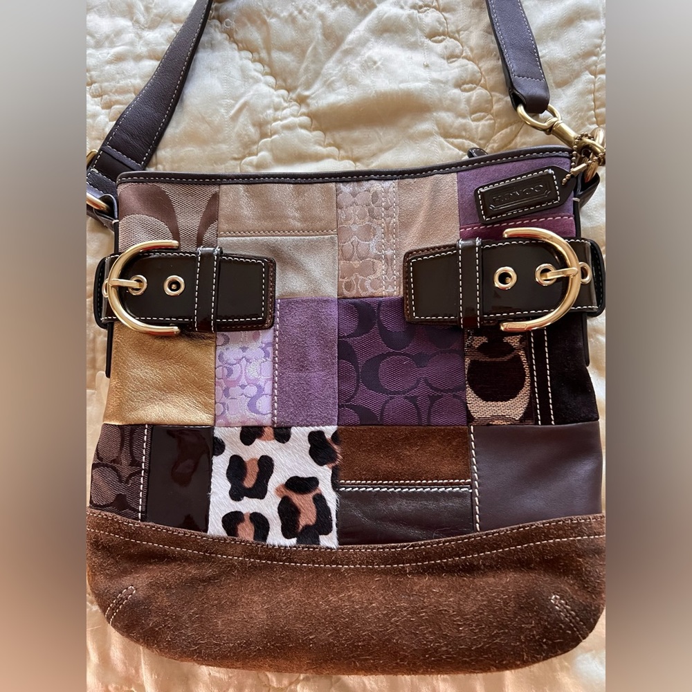 Coach Eva Patchwork Holiday Limited edition shoulder bag